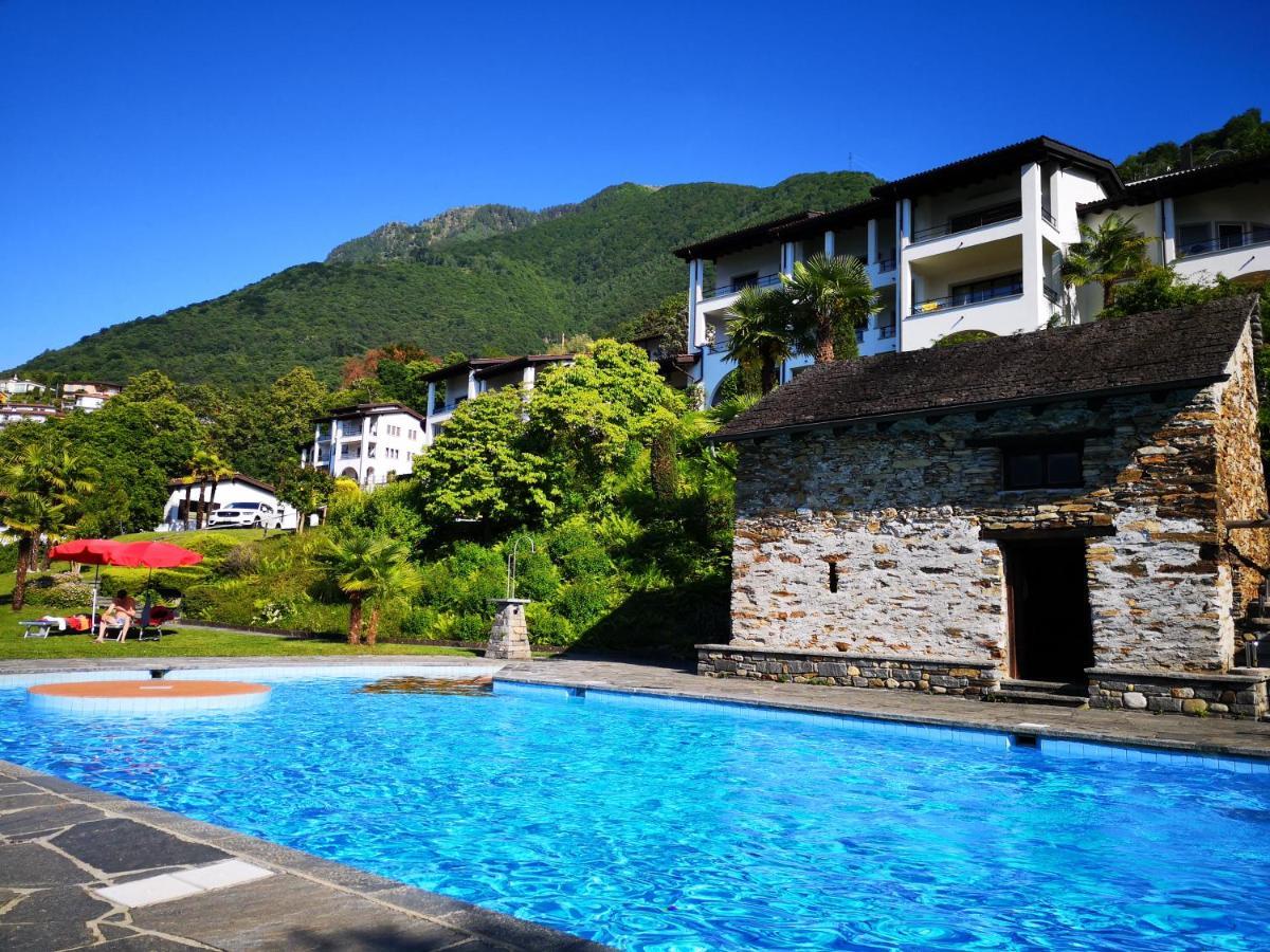 1 Zimmer Apartment Mit Seesicht Und Pool Gambarogno Extérieur photo